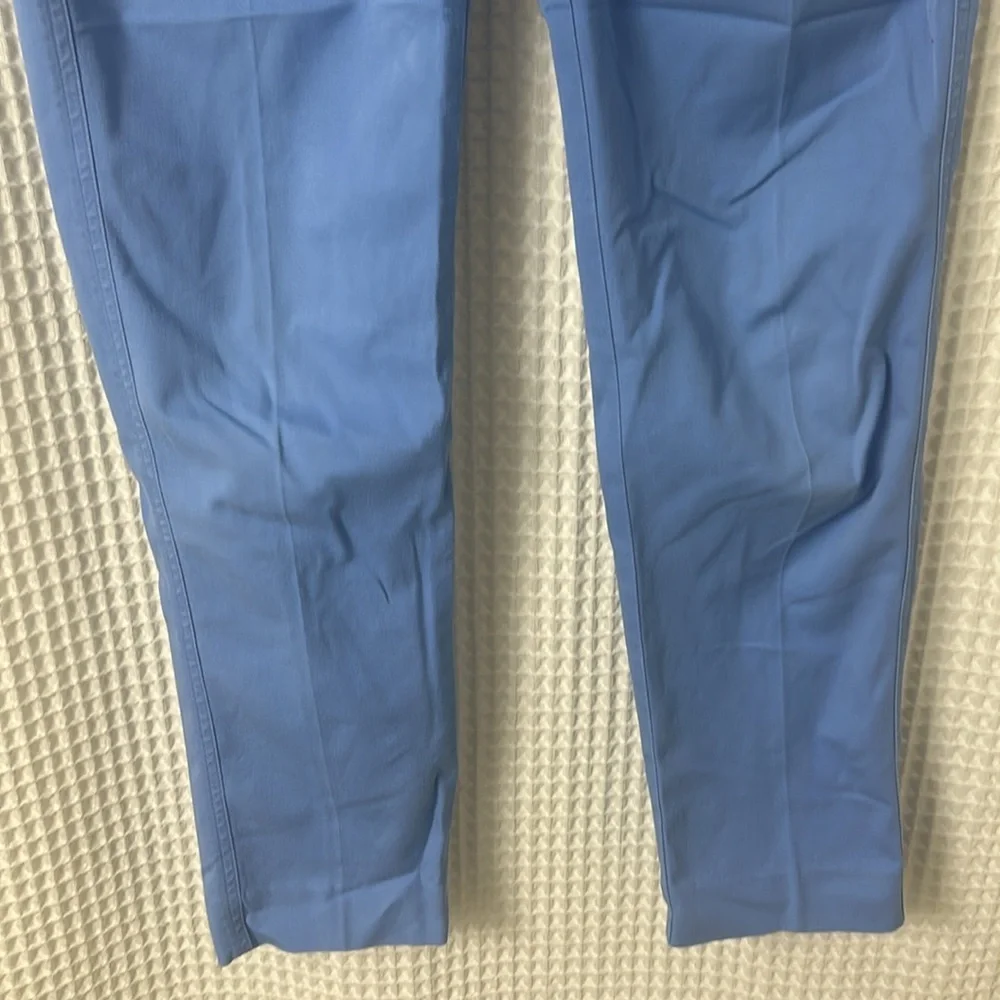 J. McLaughlin 5-Pocket Stretch Cotton Spandex Twill Straight Leg Pants Blue - Picture 5 of 11
